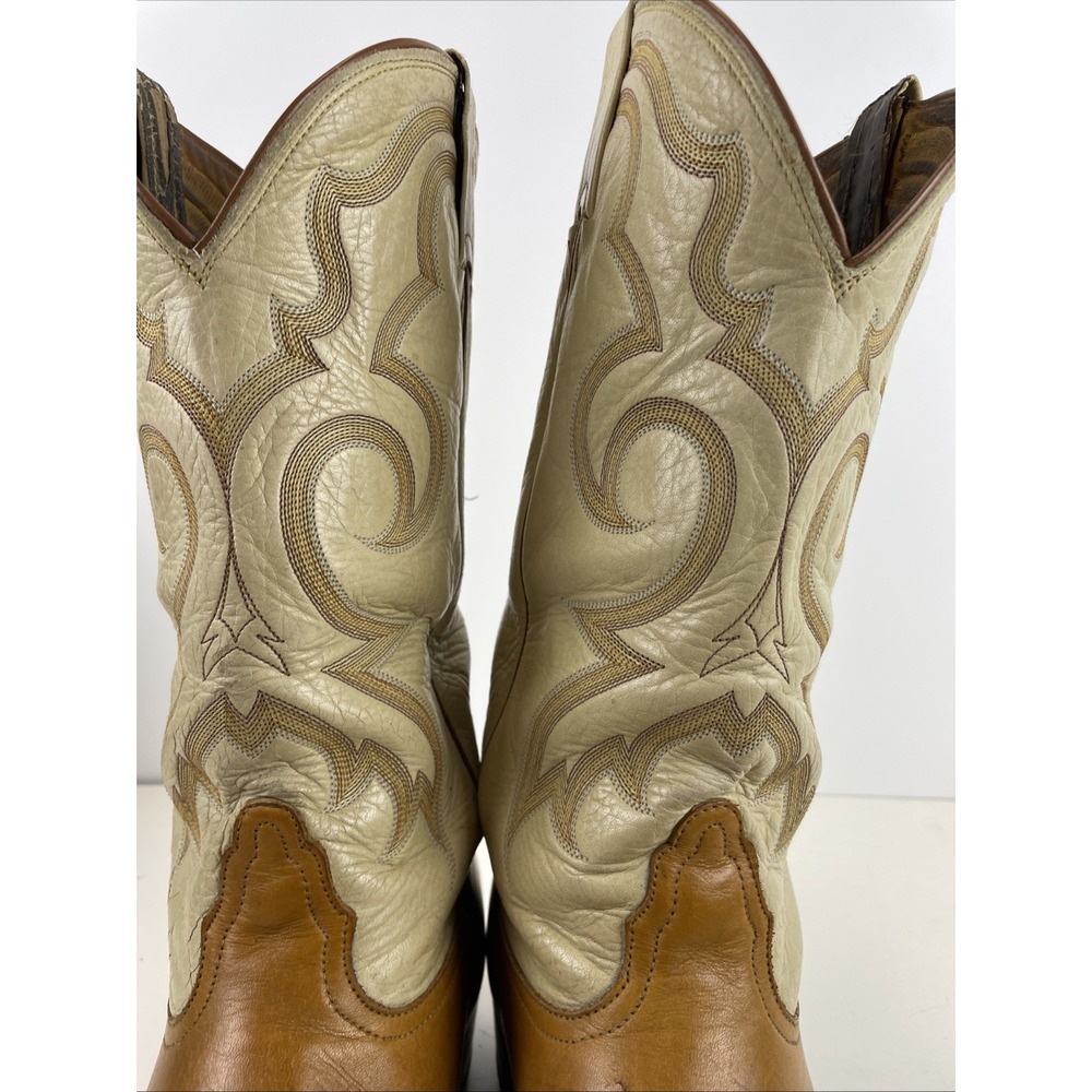 Vintage Nocona Wine Leather Cowboy Boots USA Made for Men Size 13.5‎ A - Picture 13 of 13